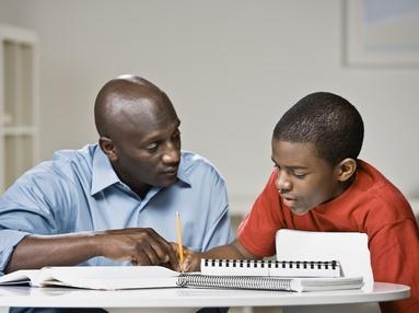 A tutor teaching a student